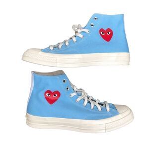 LIMITED Edition CDG Converse X Comme Des Garcons Play Bright Blue Size 11